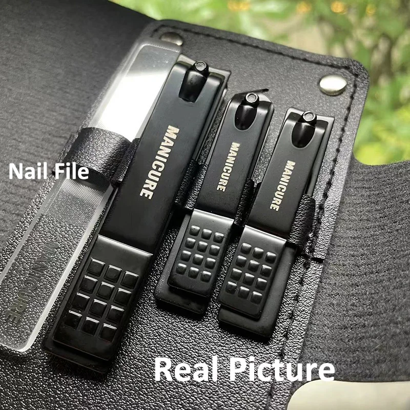 Manicure Nail Clipper Set com Arquivo para Dedos, Ferramenta de Aço Inoxidável, Uso Doméstico, Groove Clipper, 4 Pcs