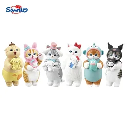 Sanrio Cinnamoroll Anime Figure modelli Kawaii Hello Kitty modelli decorazione della stanza giocattoli Desktop Kuromi Melody Hendon modello regali