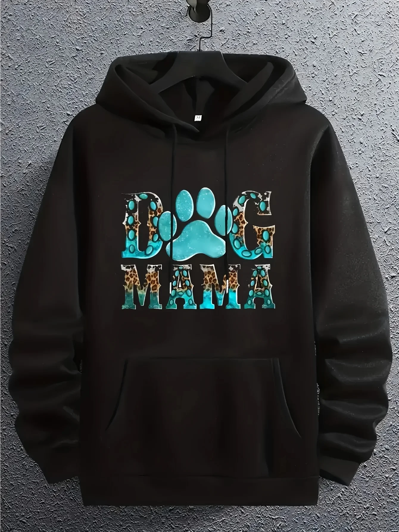 Men'S Dog Lover Hoodie with Paw Print & Bone Graphic | 250g Warm Pullover Sweatshirt, Kangaroo Pocket, Long Sleeve, Casual Winter, Perfect for Dog Owners, Birthday & Holiday Gifts, Men'S Fashion Trend Printed Hooded Sweatshirt