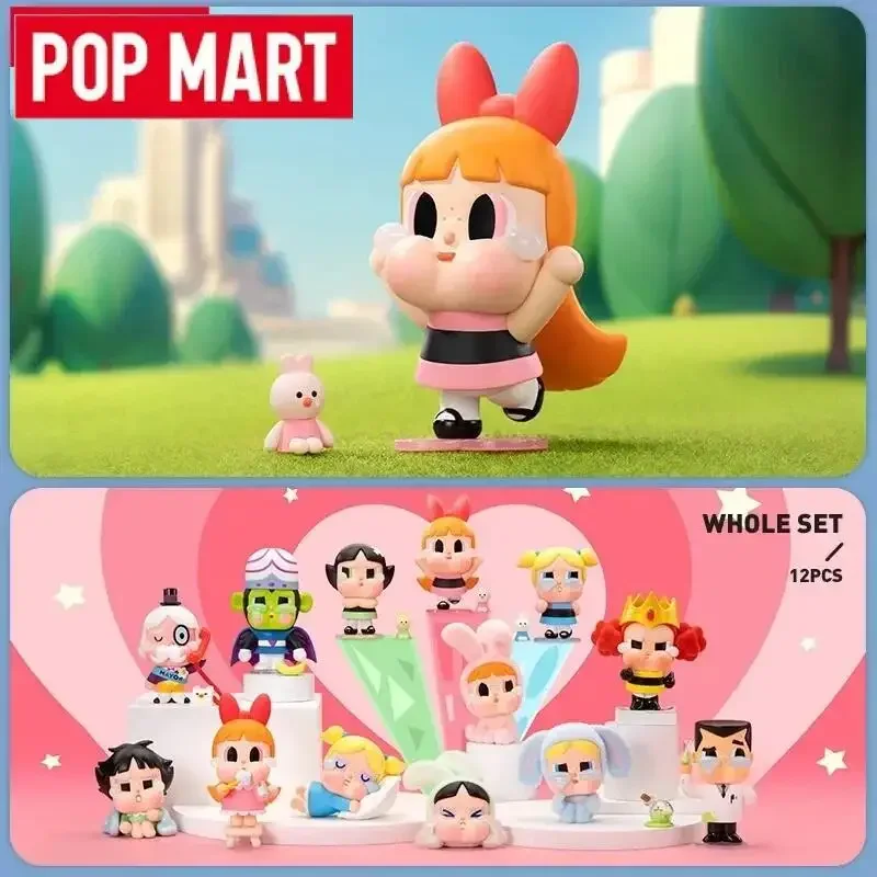 

POP MART Crybaby X Powerpuff Girls Series Blind Box Toys Guess Bag Mystery Box Mistery Caixa Action Figure Surpresa Cute Model