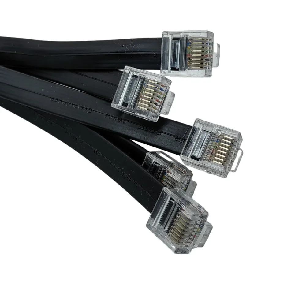 10cm 20cm 30cm 60cm 1m 1.5mCable 8P8C Flat UTP Ethernet Network Cable RJ45 Patch LAN cable Black/ Grey Color