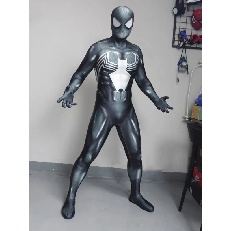 Kostium superbohatera dla dorosłych i dzieci, kombinezon Venom Symbiote Zentai Cosplay, drugi futrzany garnitur, kombinezon imprezowy, nowość