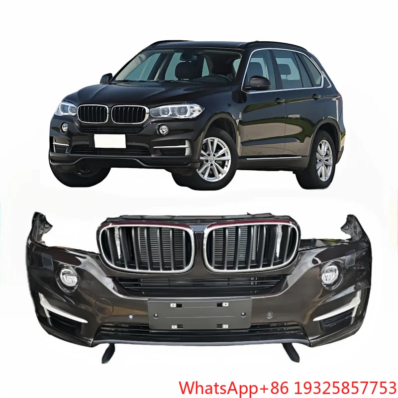 for -X5 F15 Plastic Front Bumper Cover New and with Radiator and Large Light Beam for Rear Replacement