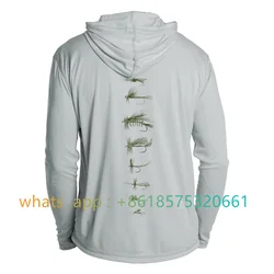 Fishing Hoodie Summer Fishing Clothing Long Sleeve Breathable Fishing Performance Shirt Uv Protection Mens Fishing Wear