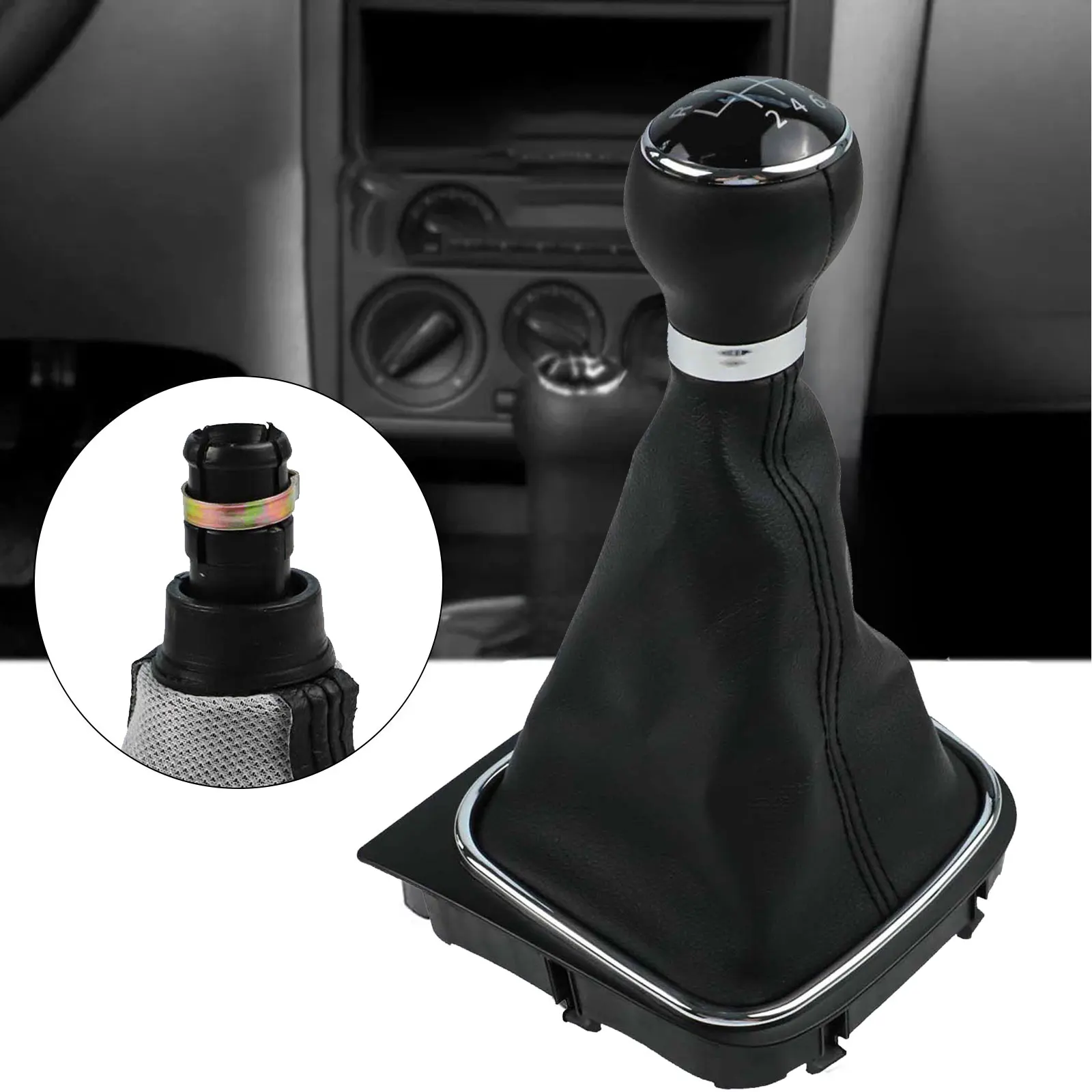 Shift Boot and Gear Knob Assembly Compatible with For EOS For Golf V VI and For Jetta Designed to Upgrade Your Drive