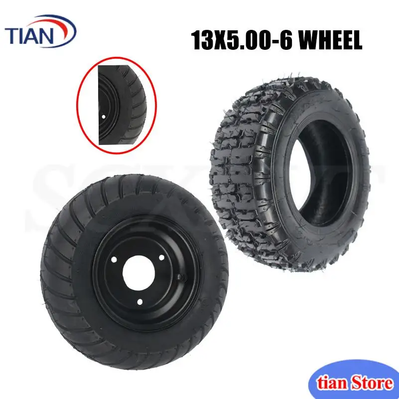 13X5.00-6 inch wheel snow plow wheel butterfly flower tires 13 * 5.00-6 inch beach wheel  Electric Scooter