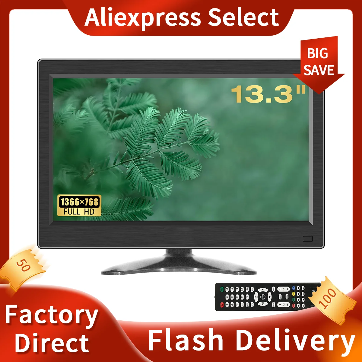 

1366*768 13.3-inch BNC Portable Monitor Laptop XBox PS4/TV Box Cell Phone PC Extension Mobile Laptop With Holder Stand