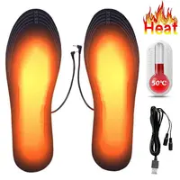 Plantillas calentadas recargables por USB, tamaño 35-46, DIY, zapatos calentados eléctricos personalizables, almohadilla para esquí al aire libre, calentadores de pies de invierno