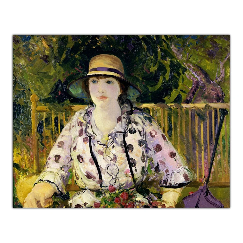 سيتون جورج منفاخ 《إيما في بستان، 1916》 لوحة قماشية مطبوعة بالزيت عمل فني ملصق صورة ديكور جدران حديث ديكور منزلي