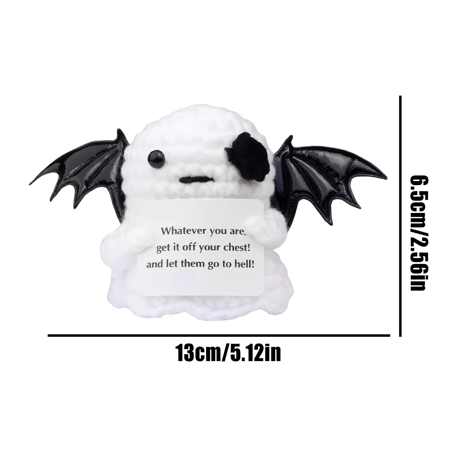 Handgefertigte Halloween-Geist-Weihnachtsdekorationen, Heimdekoration, lustige gehäkelte fröhliche Kartendekorationen, Weihnachtsgeschenke