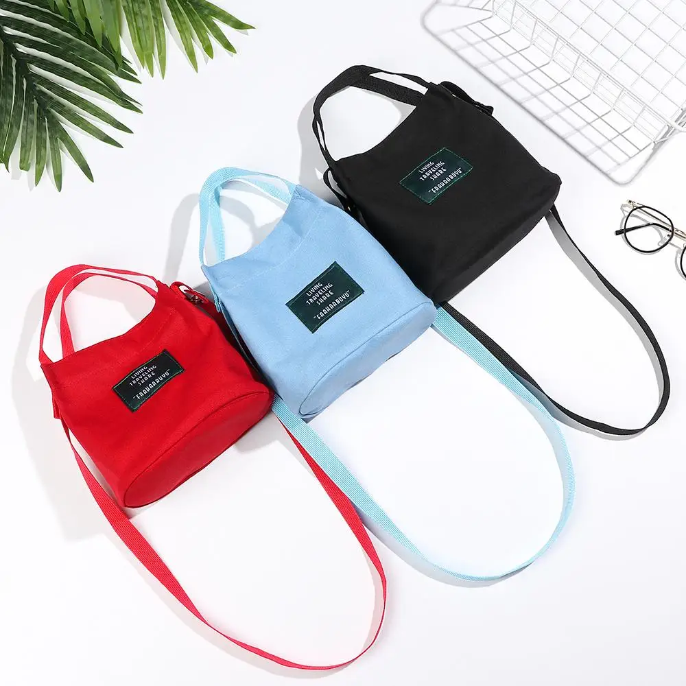 Women Shoulder Bags Letter Handbags Casual Buckle Tote Canvas Crossbody Bag Cute Shopping Bag For Ladies