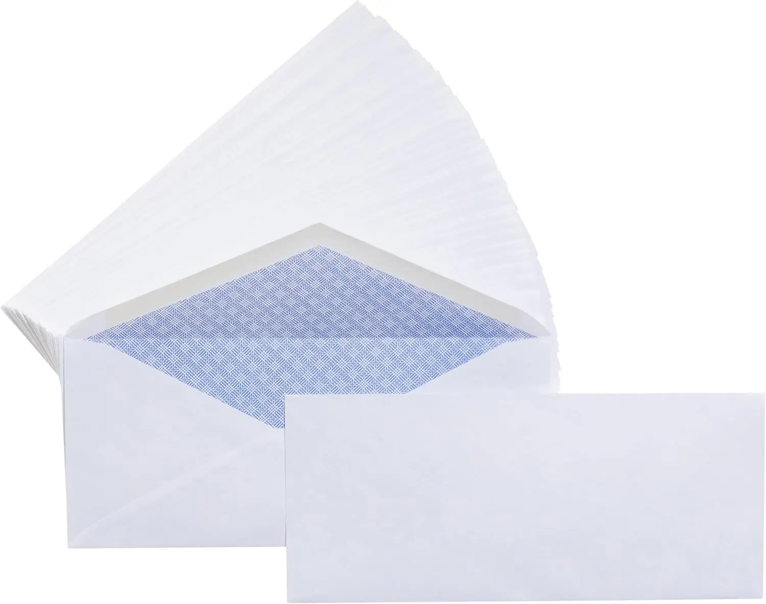 

Security Tinted #10 Business Envelopes for Invoices and Documents, Moisture Seal, 4-1/8" x 9-1/2", White, 500 Pack