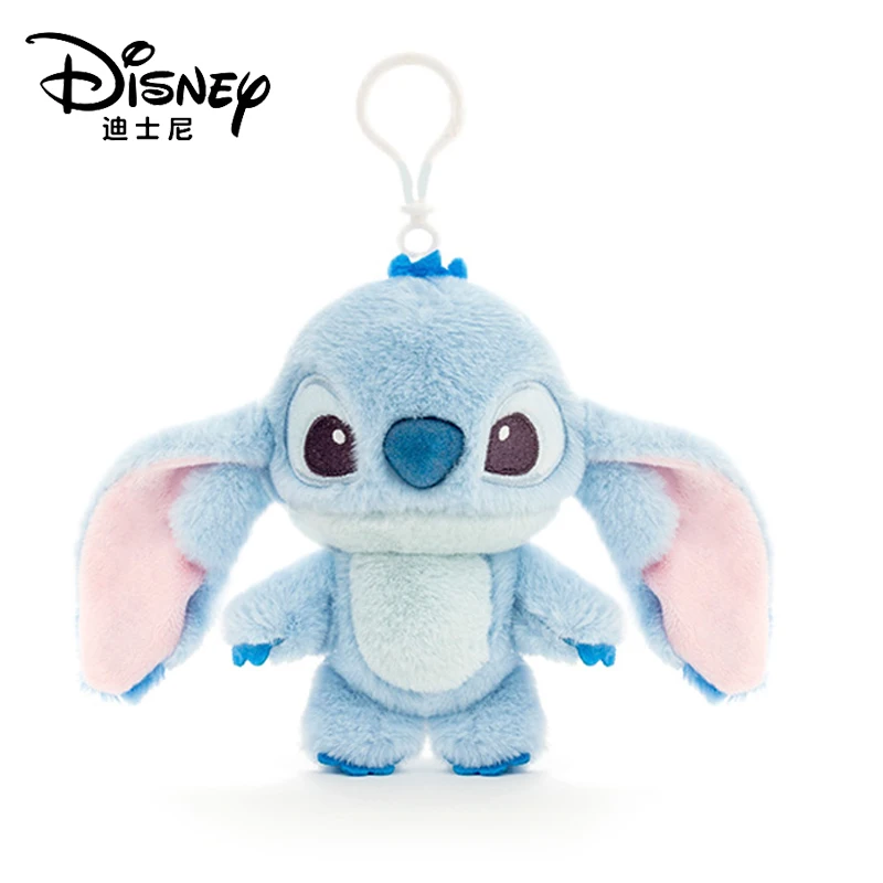 Disney Stitch Keychain for Children, Plush Toy, Decoração Pingente Mochila, Boneca macia e confortável