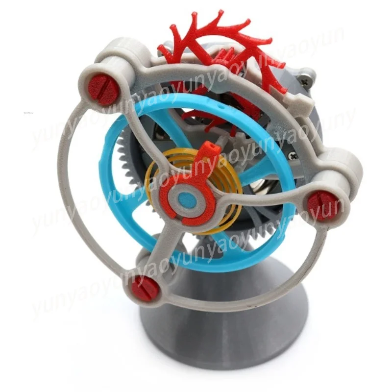 Tourbillon Gear Mechanical Model, 3D Printed Rotating Spring Power Mechanism