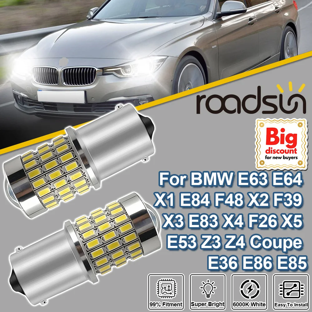 Roadsun 1156 BA15S P21W For VW Beetle Golf 3 4 5 MK3 Jetta GTI Rabbit Eos Passat B3 B4 B5 B5.5 B6 Projector Reverse Lamp