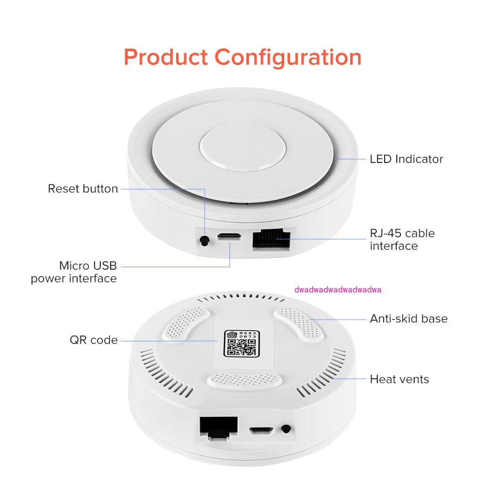 ZigBee 3.0 Gateway Hub HomeKit Smart Home Bridge ZigBee APP Remote Control Works with Apple Home Google Assistant Alexa DC5V