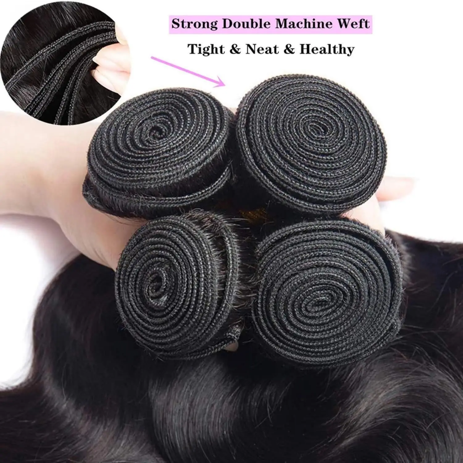 Knochenglattes Haarbündel 12A Brasilianischer Großhandel Günstige natürliche Farbe 100 % reines Echthaar Extensions 40 Zoll für schwarze Frauen