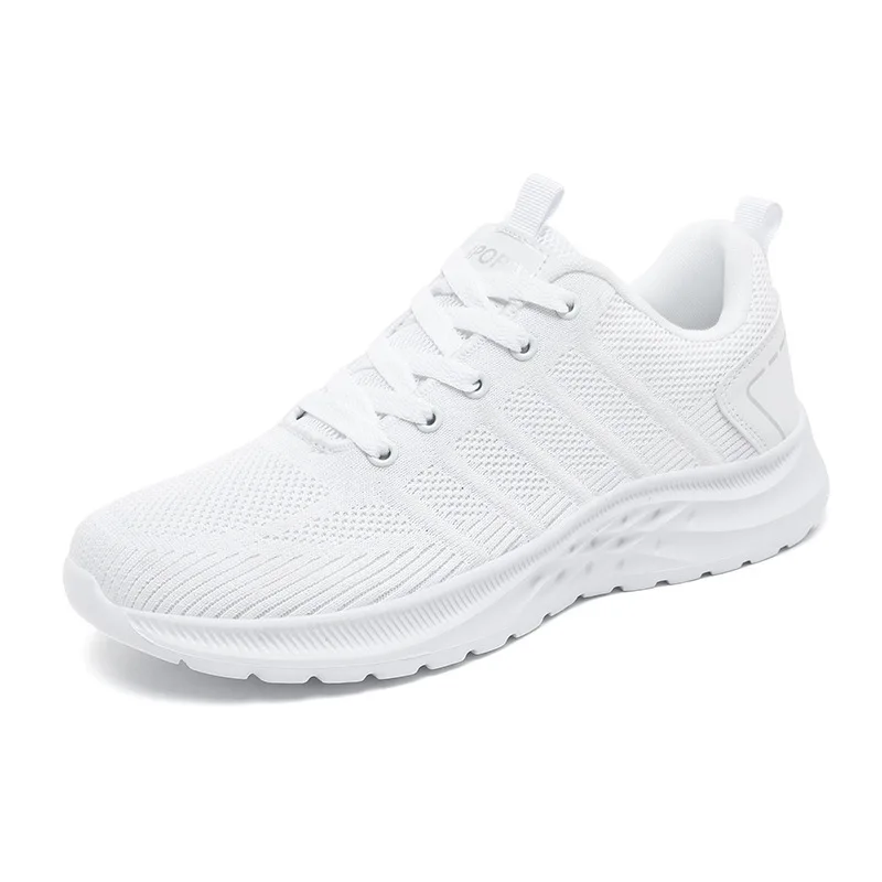 Spring New Arrival Plus - Size Couple's Casual Soft - Soled Breathable Single - Layer Knitted Mesh Running Shoes.