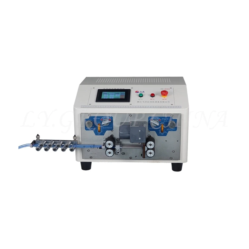 

LY 806S Automatic Computer 4 Wires Touch Screen Electric Peeling Stripping Cutting Machine Strip 4pcs wires 0.1mm-1.5mm2