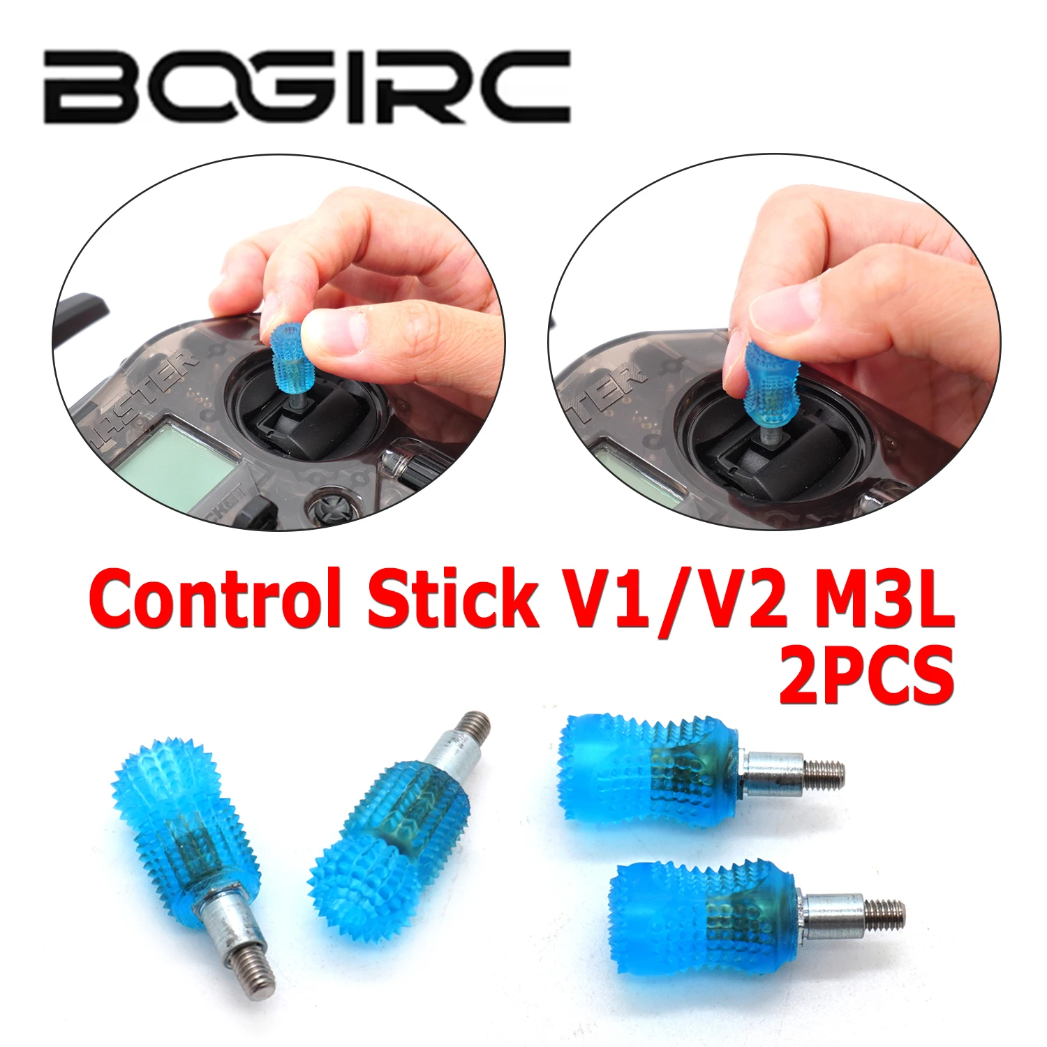 

​BOGIRC Joystick Lever Anti-slip Rocker Cap Control Stick V1/V2 M3L 2PCS FPV Drone Remote Controller for Pocket DIY Accessories