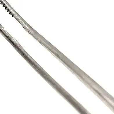 

12cm Stainless Steel Ophthalmic Forceps with Teeth Serrations for Cartilage Fat Tissue Surgical Procedures