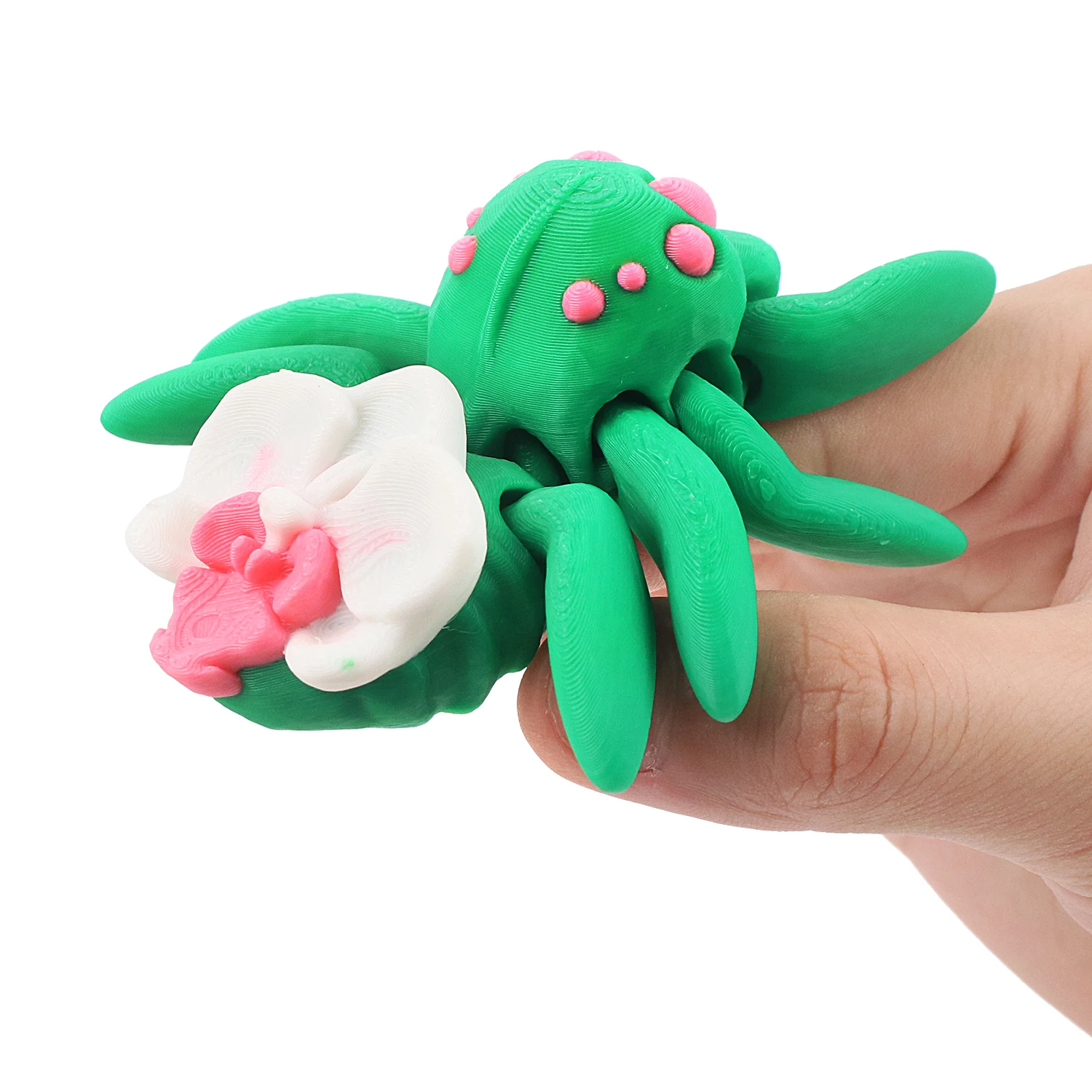 3D printed flower spider creative design, new unique animal ornament, integrated joint that can move and relieve pressure