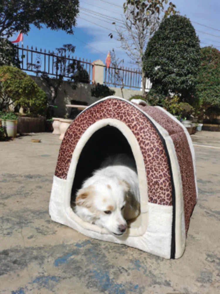 80-120kg Dog Kennel Pet Supplies Pet Kennel Can Be Disassembled and Washable Closed Warm Large-Sized Dog House Cat Kennel Warmth