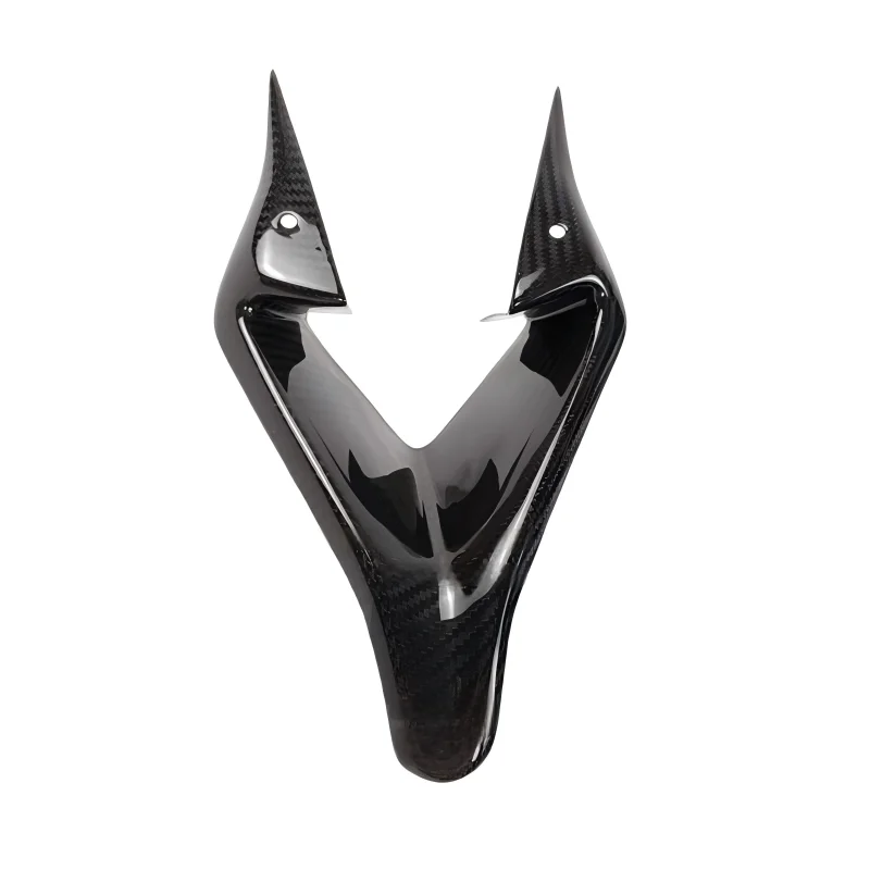 3K 100% Dry Carbon Fiber Motorcycle Front air Intake Cover Plate ZX4RR/25R Carbon Fairing  Accessories
