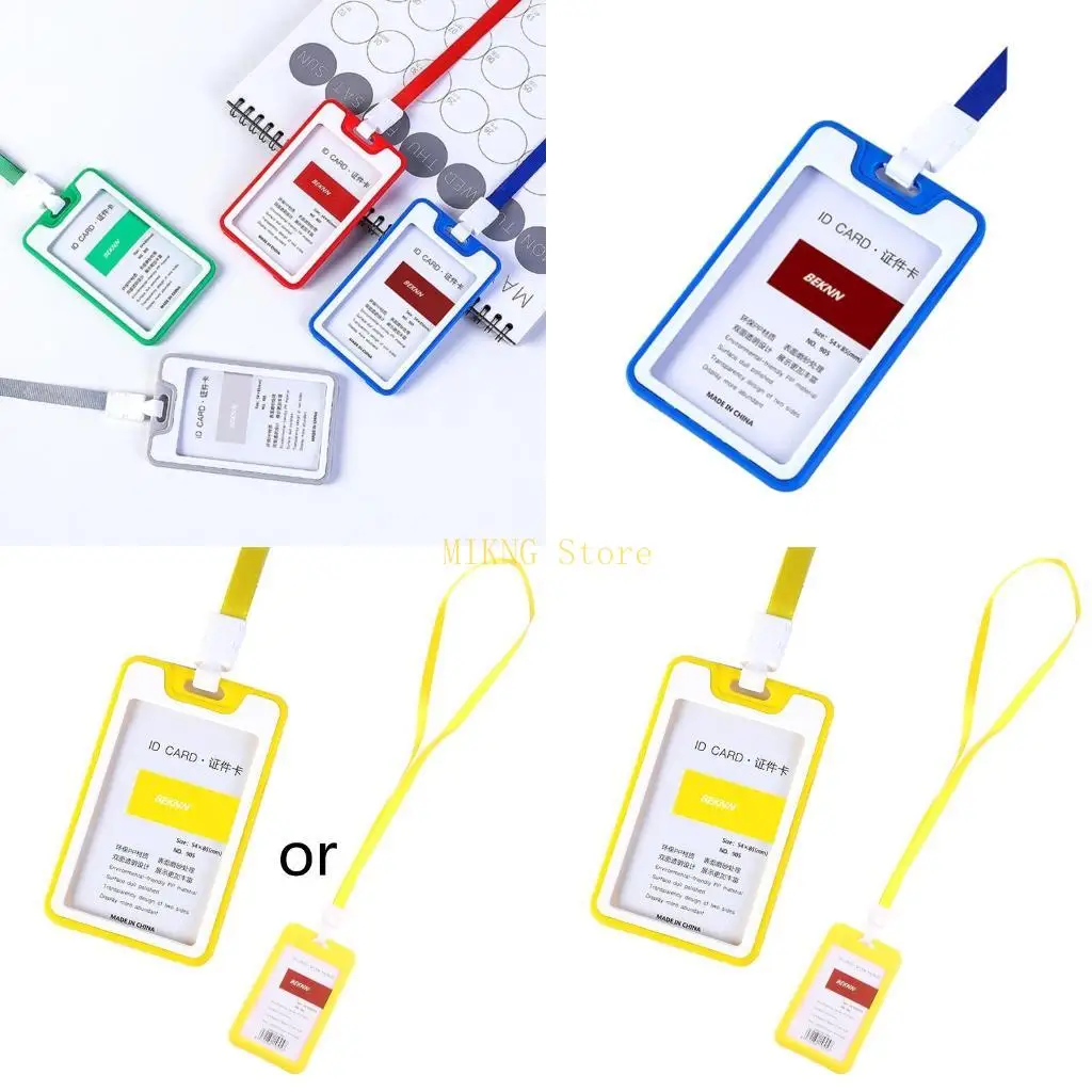 방수 카드 커버 사무실 근로자 슈퍼마켓 직원 최고의 판매를위한 끈이있는 키트