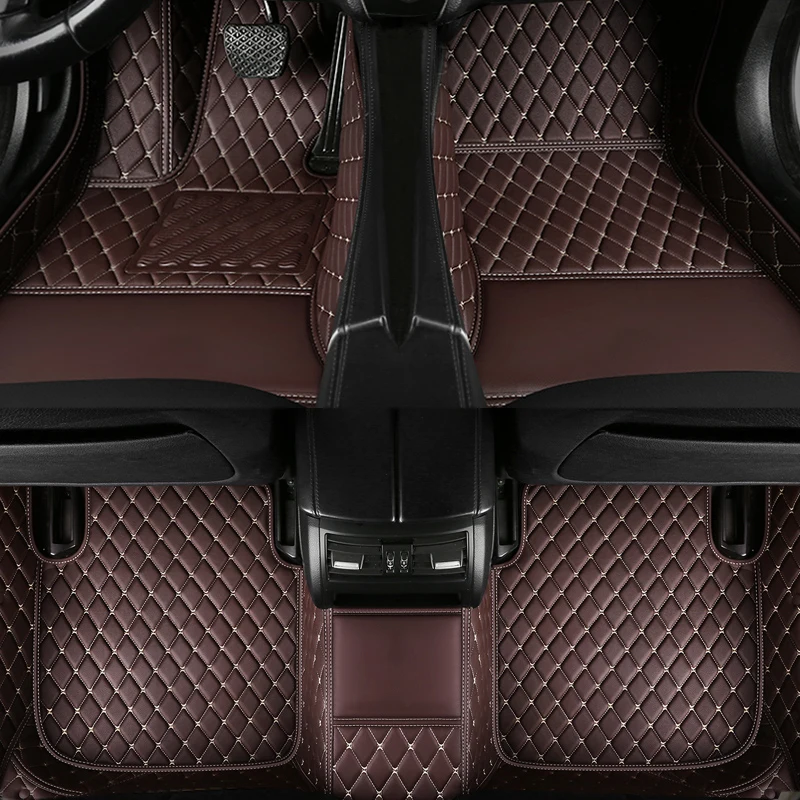 Custom Car Floor Mats for Ssangyong Rexton 2004-2007 Years Artificial Leather Interior 100% Fit Details Car Accessories