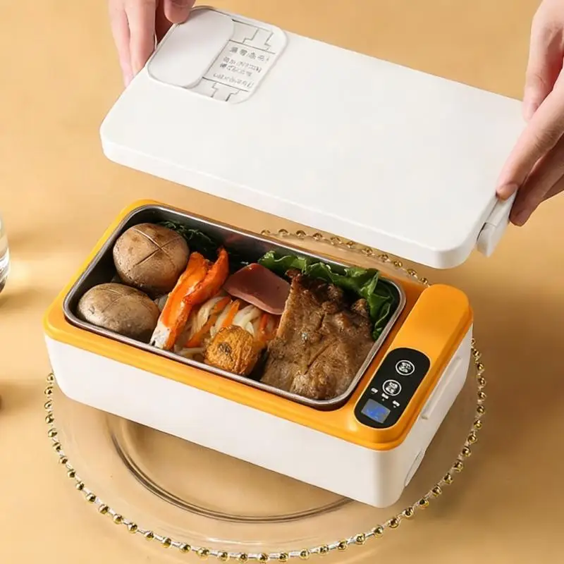 QX2E 1L Electric Heating Lunch Box Portable ABS Materials for Office and Travel
