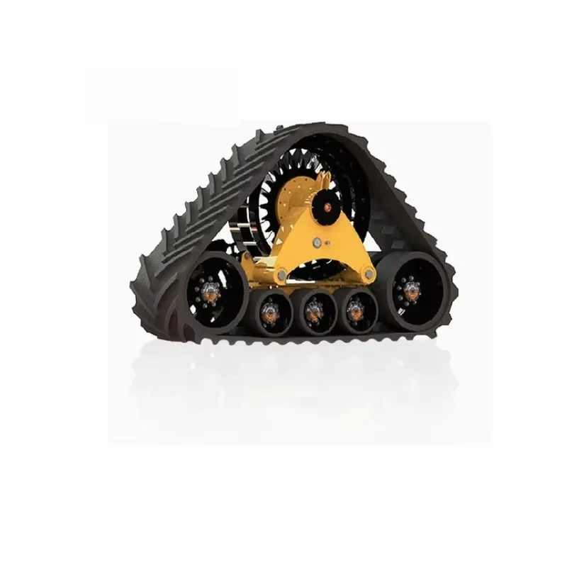 New Triangular Rubber Steel Track and Wheel Assembly Snowmobile Track Chassis