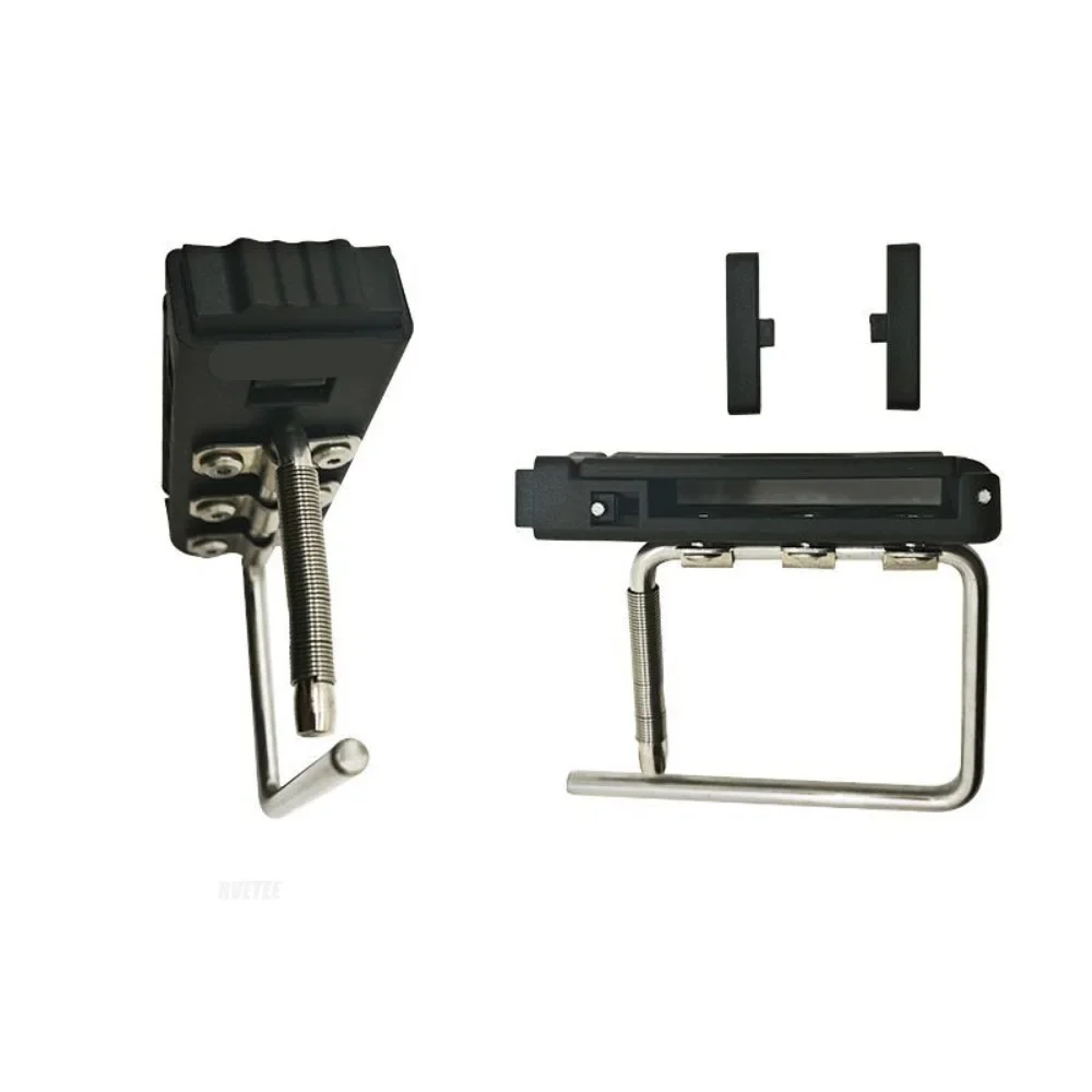 Edelstahl-Nylon Faltbare Gürtelschnalle, Schnellverschluss-Klebebandhaken Tragbarer Werkzeugclip Geschenk für Elektriker und Arbeiter – Detail 4