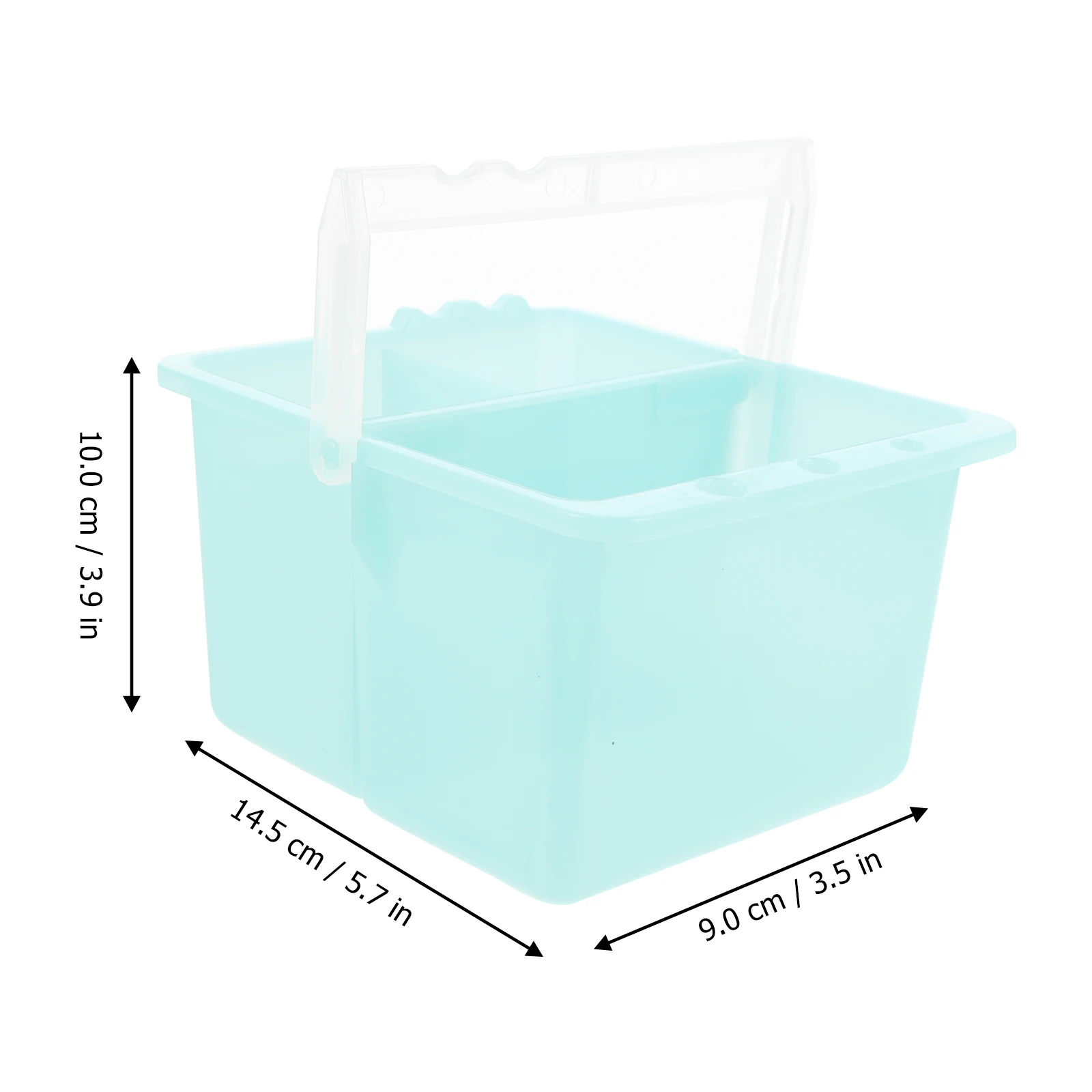 

2pcs Plastic Brush Washing Bucket For Artists Paint Brush Holder Art Supplies Portable Basin With Handle Painting Water Pot