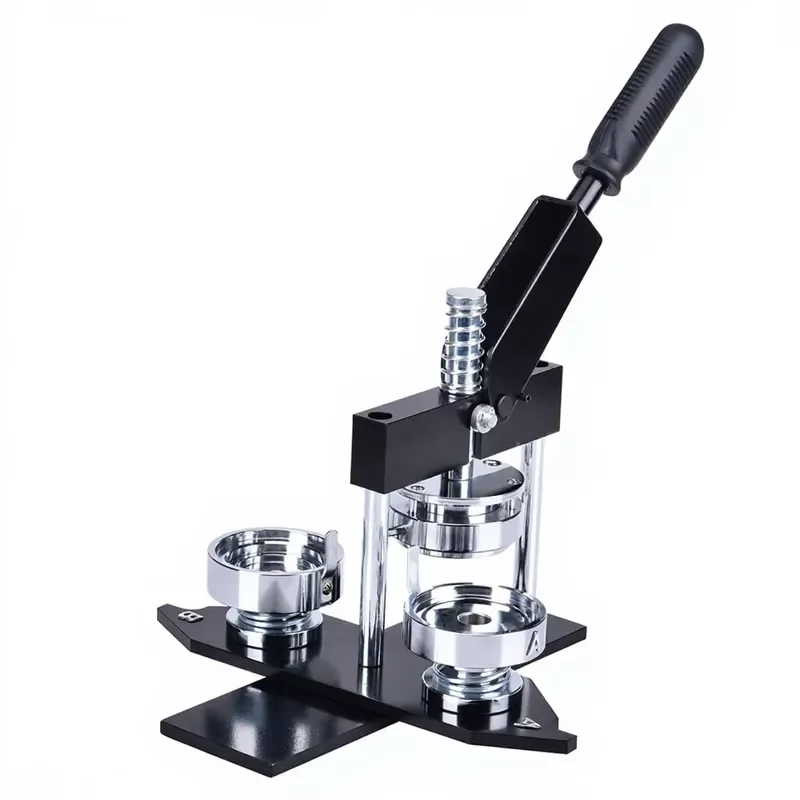 32mm 44mm Button Maker Kit with Metal Cutter Tinplate Badge Press Machine DIY Pin Backing Tool for Custom Logo Craft Supplies