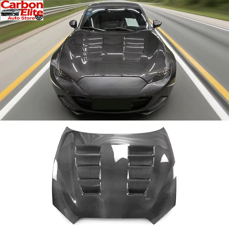 

CS Style FORMazda MX5 ND Carbon Fiber Hood + Front Bumper Cover