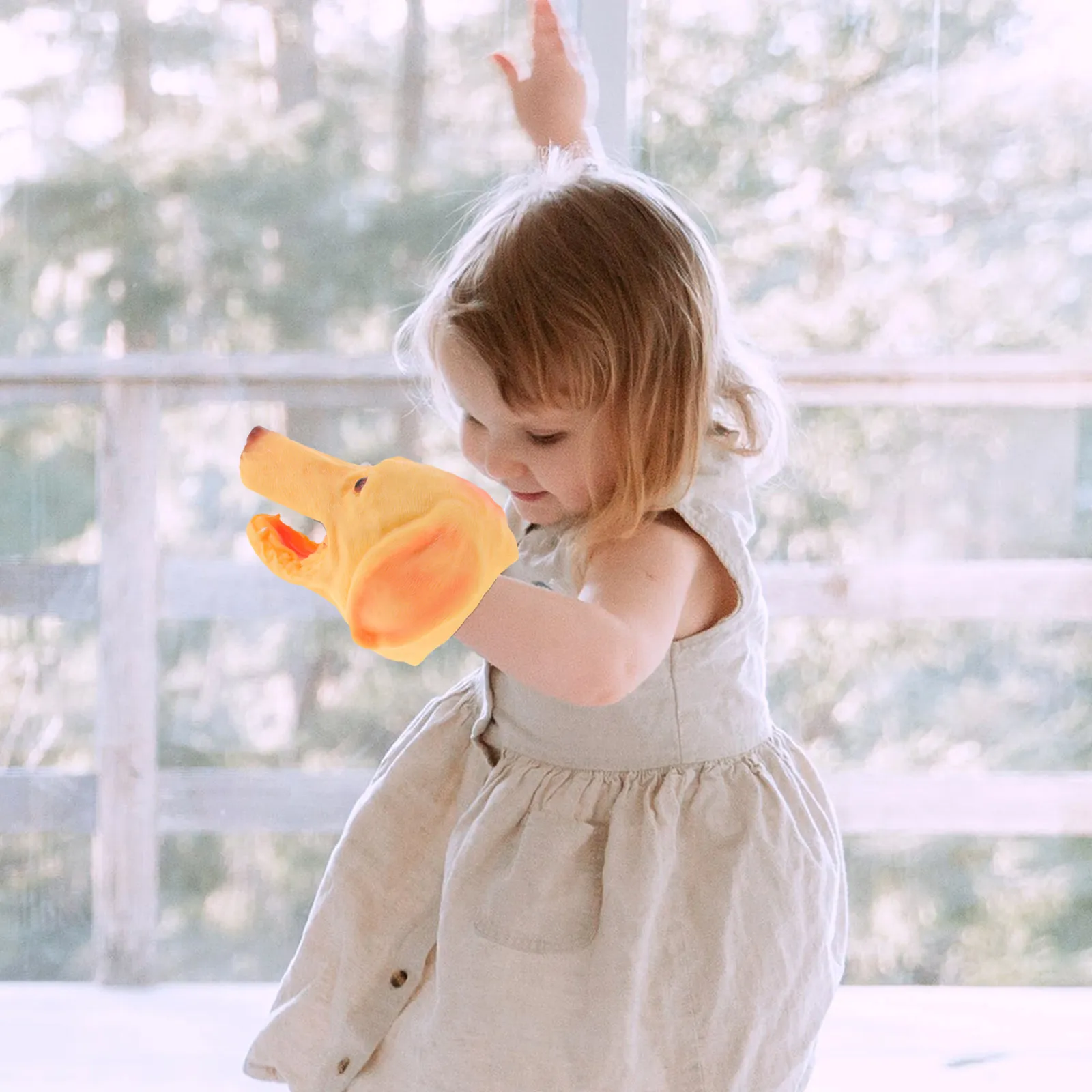 

1 шт. Кукла-перчатка в виде животного, развивающая игрушка для детей, улучшающая гибкость пальцев, для взаимодействия родителей и детей, игрушка для малышей