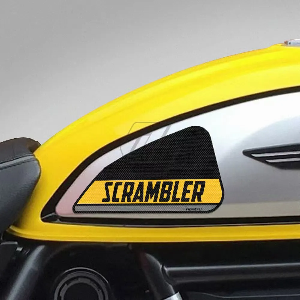 For Ducati SCRAMBLER 800 Classic 2015-2016 Motorcycle Anti-slip Side Tank Pad Protection Knee Grip Mat Stickers