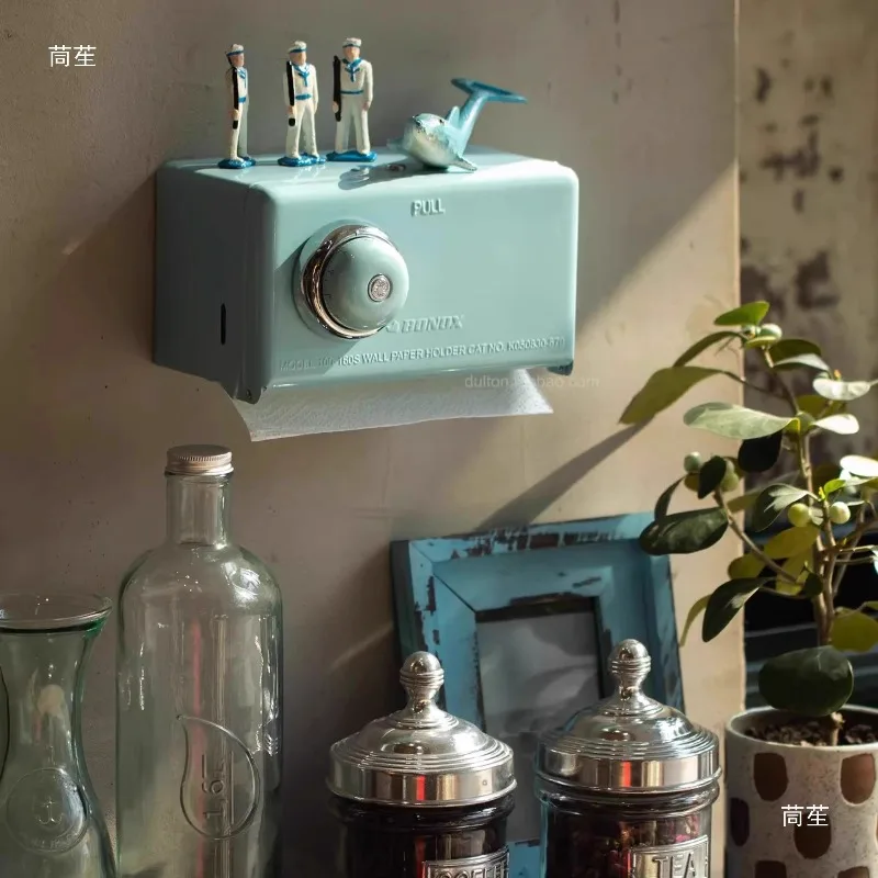 NEW S 4 colors Dulton BONOX Metal tissue box Wall-mounted countertop pumping paper box Napkin box