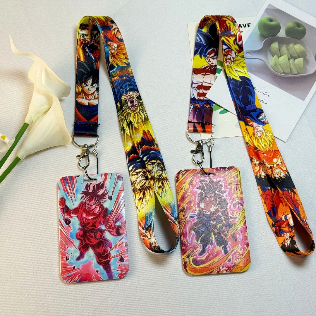 Dragon Ball Credential Holder Japanse Anime Lanyards voor sleutel nekband voor kaart Badge Gym sleutelhanger sleutelhanger accessoires geschenken