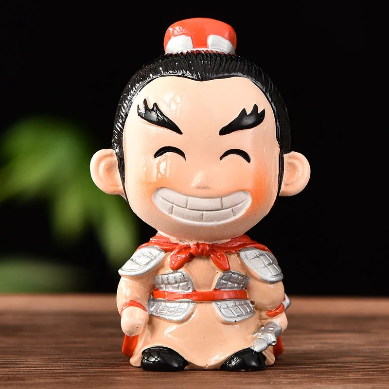 الرومانسية المصغرة للممالك الثلاث ، التماثيل ، السيارة ، زخارف المكتب ، ديكور المنزل ، ديكور الغرفة ، الهدايا التذكارية ، الأشكال اللطيفة #6