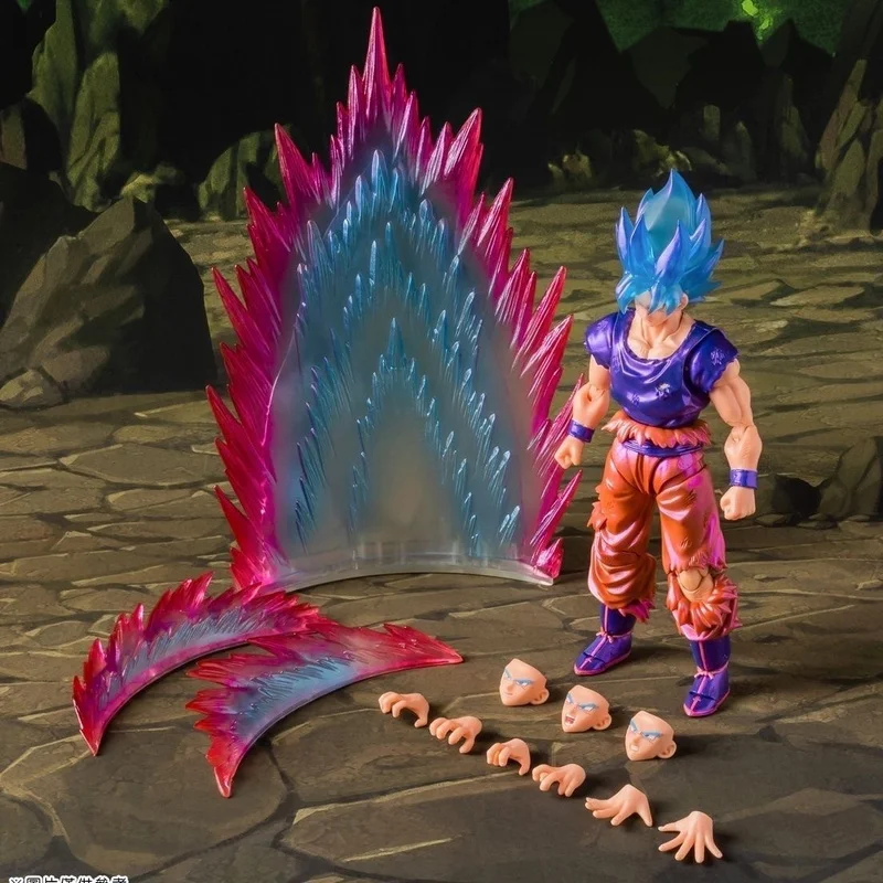 

Dragon Ball Shf Action Figure Super Saiyan Goku Limit Breaker Shining Fighting Spirit Kaio-Ken Battle Damaged Anime Model Toys