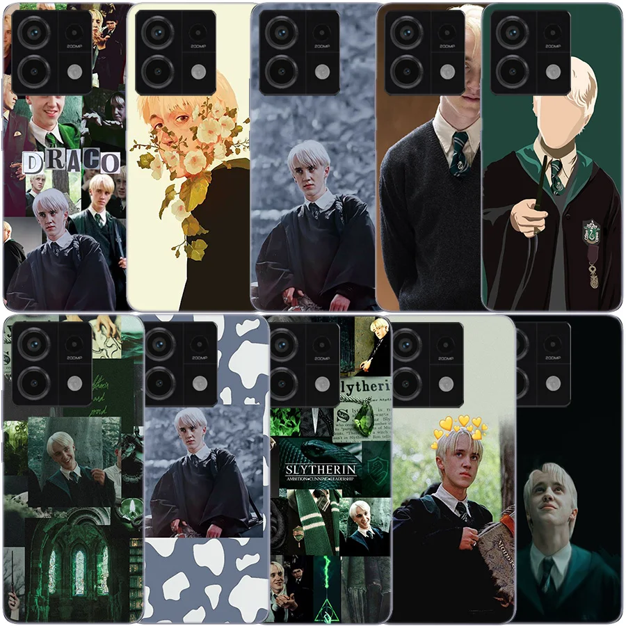 Draco Malfoy Clear Phone Case For Xiaomi Redmi 12 12C 10 10A 10C 9 9A 9C 9T Note 13 12 Pro + 12S TPU 8 8A 7 7A Pattern Soft Fund