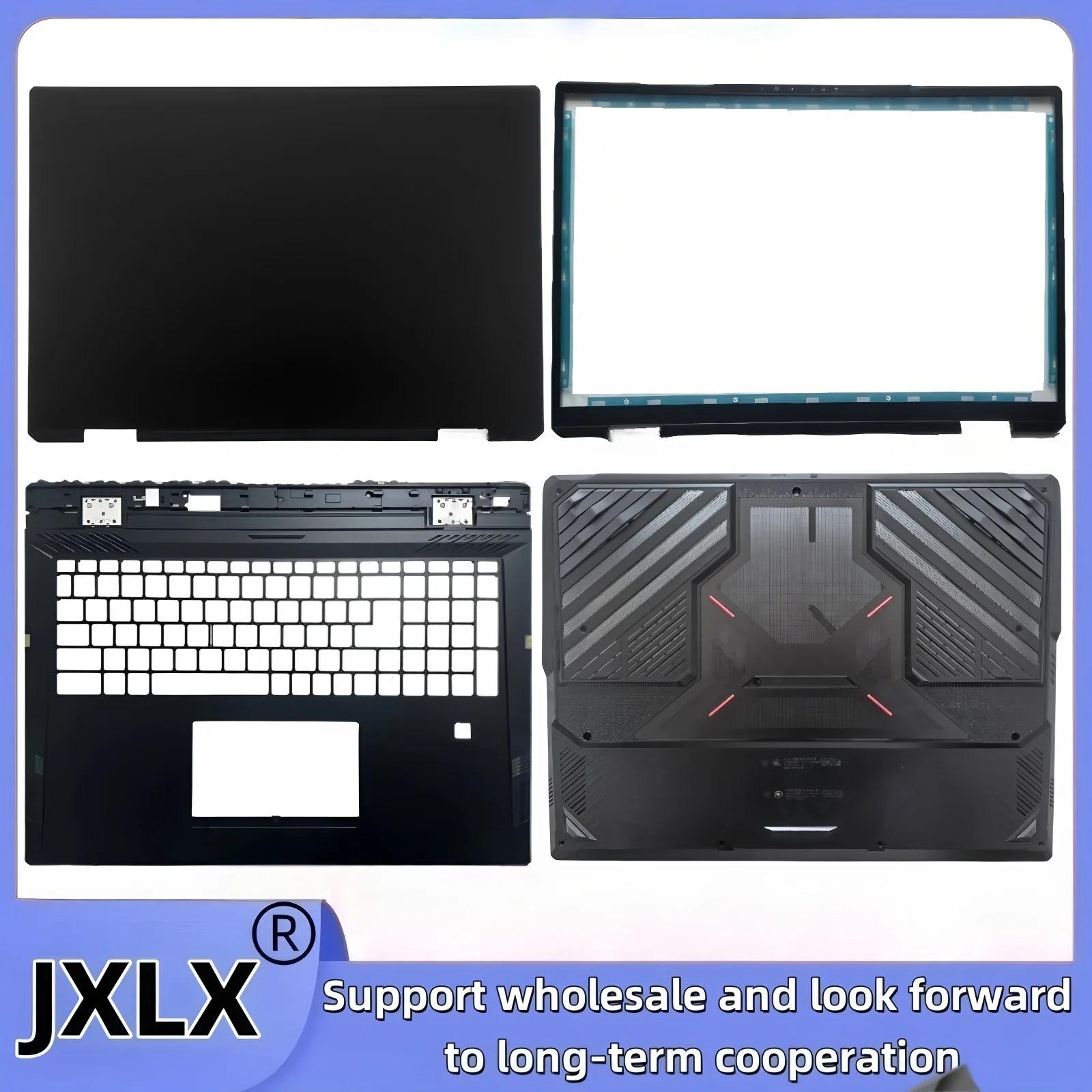 JXLX® New For MSI 18Ultra Titan 18HX MS-1822 Laptop LCD Back Cover Top Case/Front Bezel Cover/Palmrest Cover/Bottom Base Cover