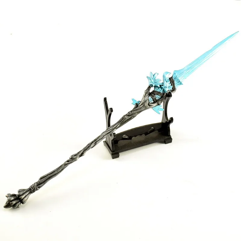 30 cm/11.81in Eldenn Game Perifere Wapen Model Droom Speer Metalen Handwerk Ornament Collectie Desktop Display Gift Speelgoed jongens
