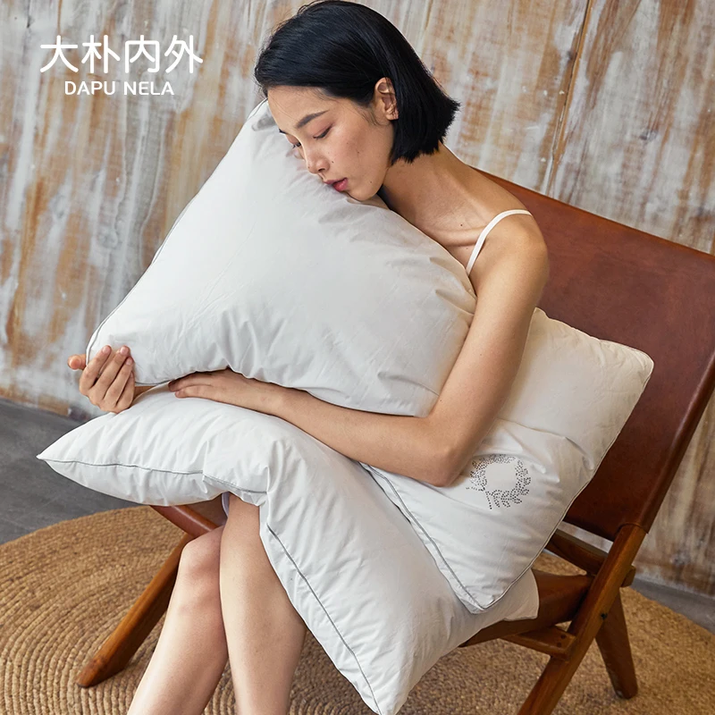 

Soft Cotton Pillow Core Low Pillow for Men And Women Ne Support Sp Aid Single Person Household Summer Lightweight