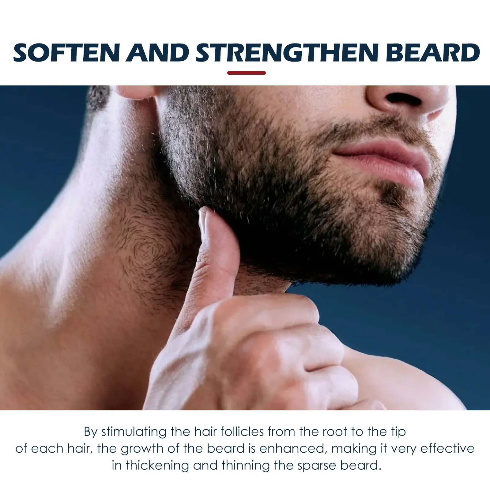 Men Beard Growth Oil Anti Hair Loss Moisturizing Nourishing Improve Frizz Thinning Thicker Hair Care Enhancer Beard Essence Oil