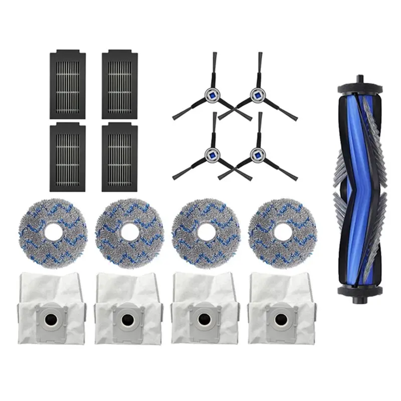 

Buy Now Main Side Brushes Mop Cloths HEPA Filters Dust Bags For ECOVACS T50 PRO OMNI/T50 OMNI Robot Vacuum Replacement Accessori