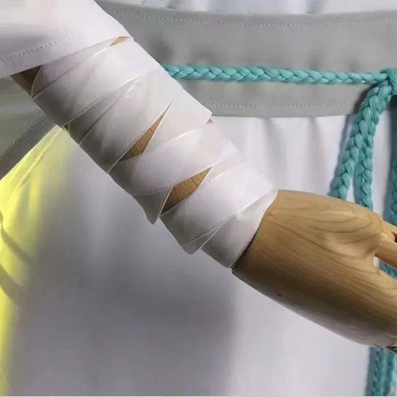 2025 11 애니메이션 시에롄 코스튬 천관시푸 시에롄 코스프레 의상 상의 가발 할로윈 소품 남녀 화이트 한복 C