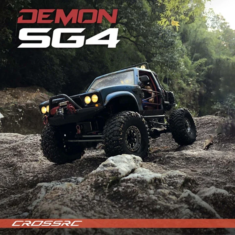 CROSSRC DEMON SG4 1/10 KIT Simulation RC Model Competitive Climbing Abs Hard Body Semi-truck 4x4 Kids Adult Toy Gift